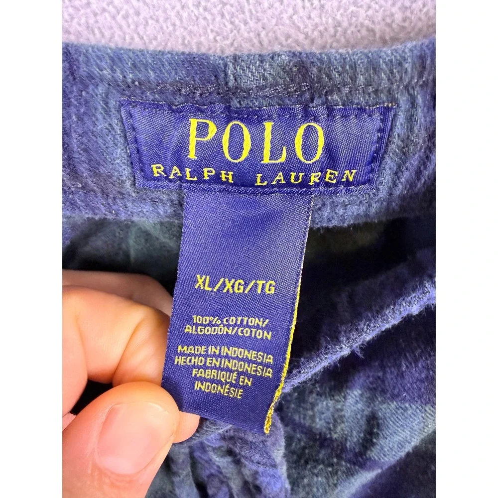 Polo Ralph Lauren Pajama Pants Men XL Blackwatch Tartan Plaid Sleepwear